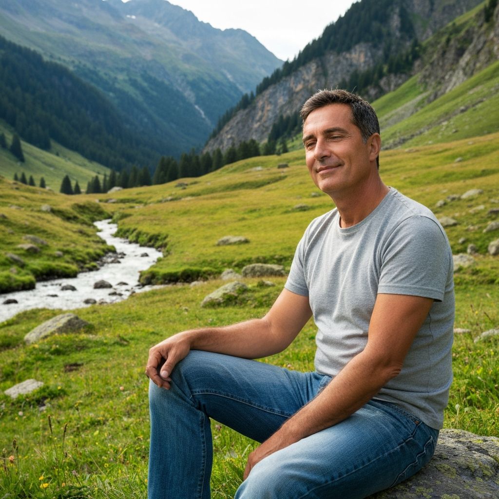 Person bei entspannter Aktivität in der Natur